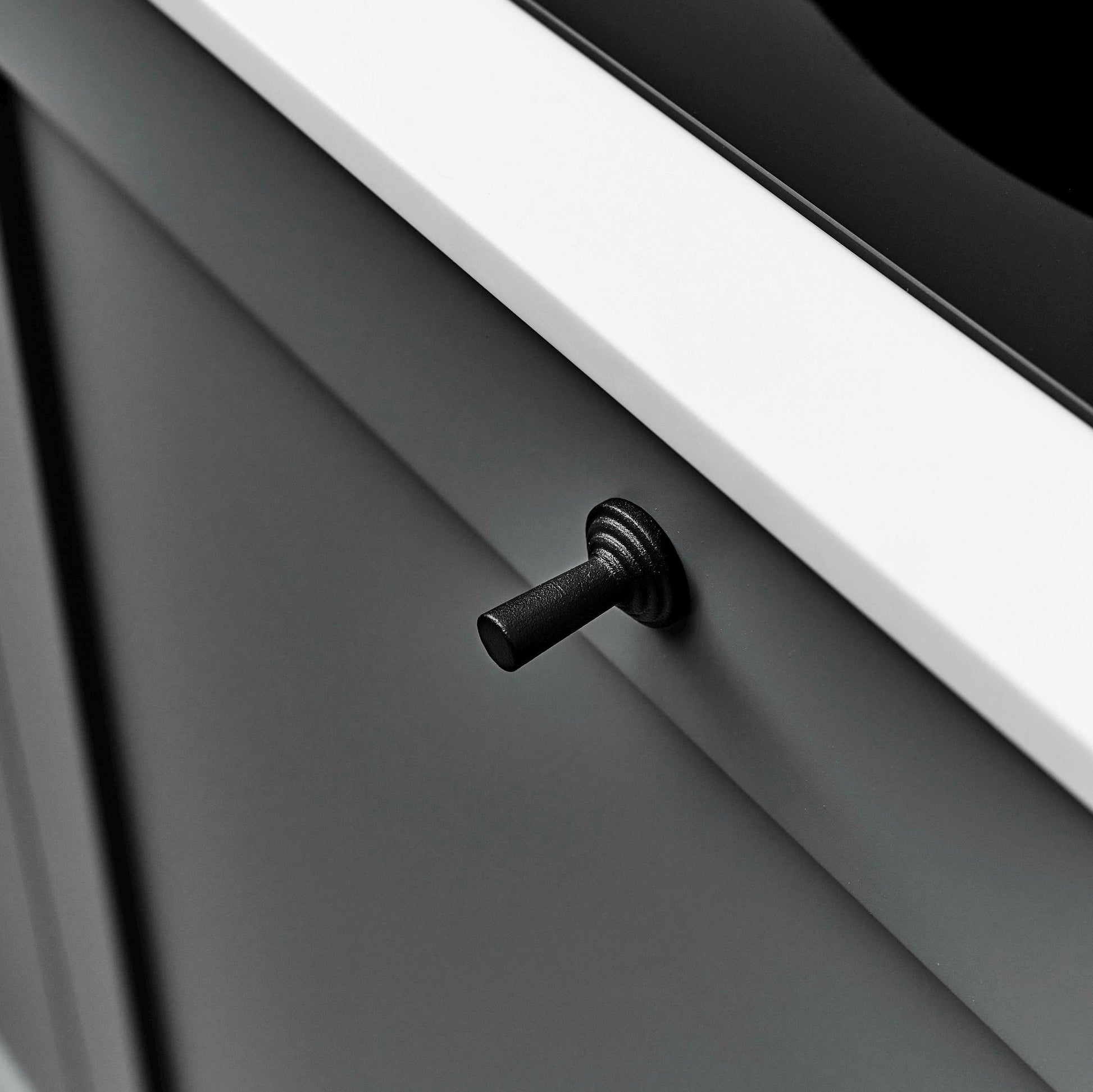 Furnipart Pagoda Cast Iron Handle Matt Black