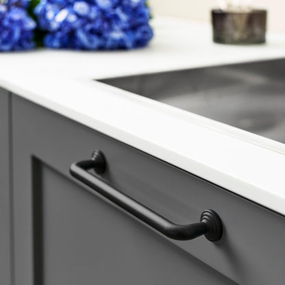 Furnipart Pagoda Cast Iron Handle Matt Black