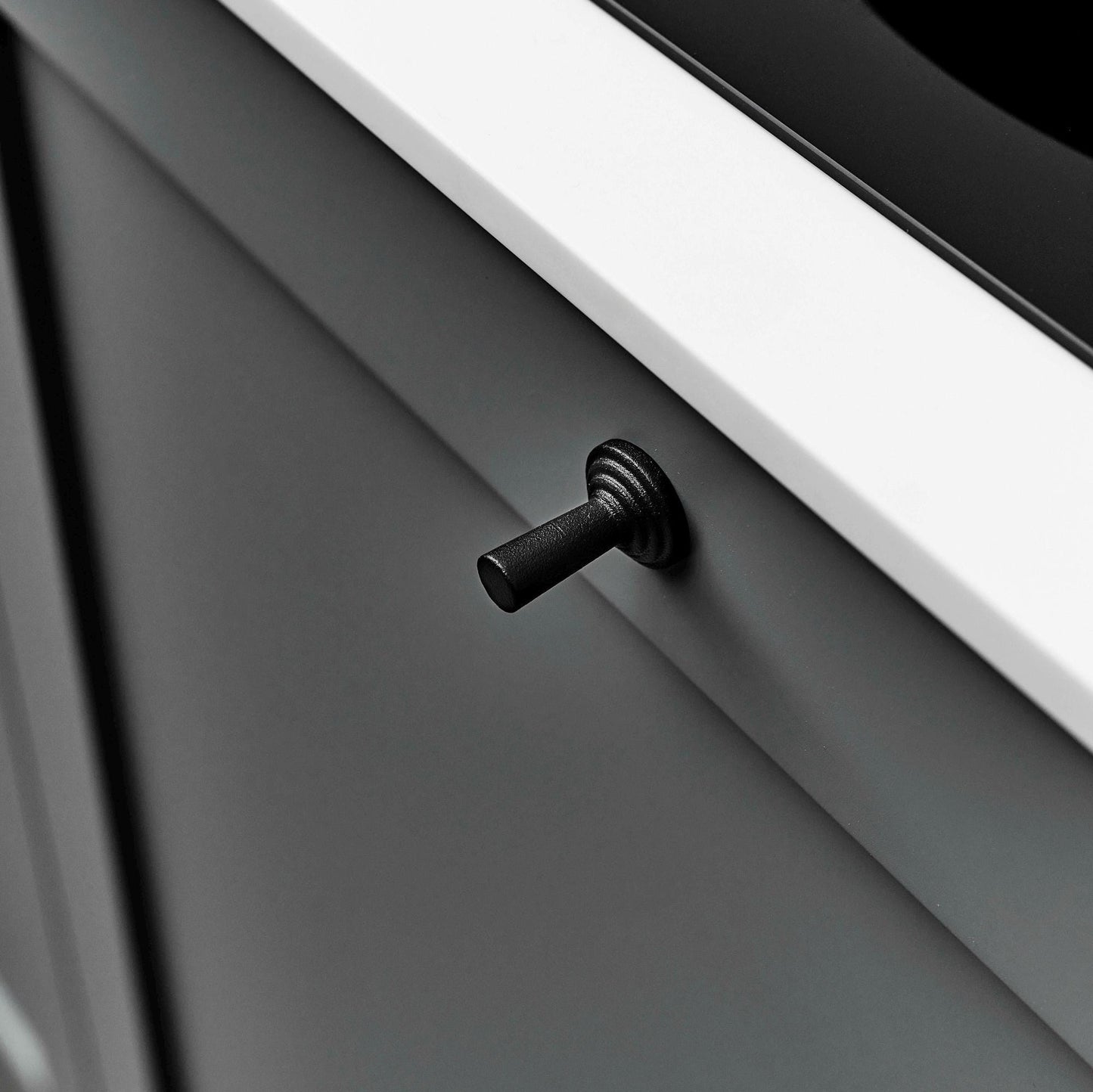 Furnipart Provence Cast Iron Handle Matt Black