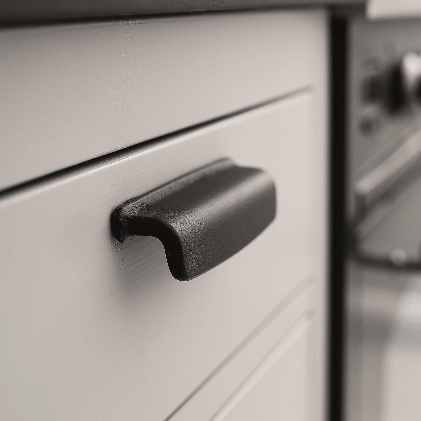 Furnipart Pagoda Cast Iron Knob Matt Black