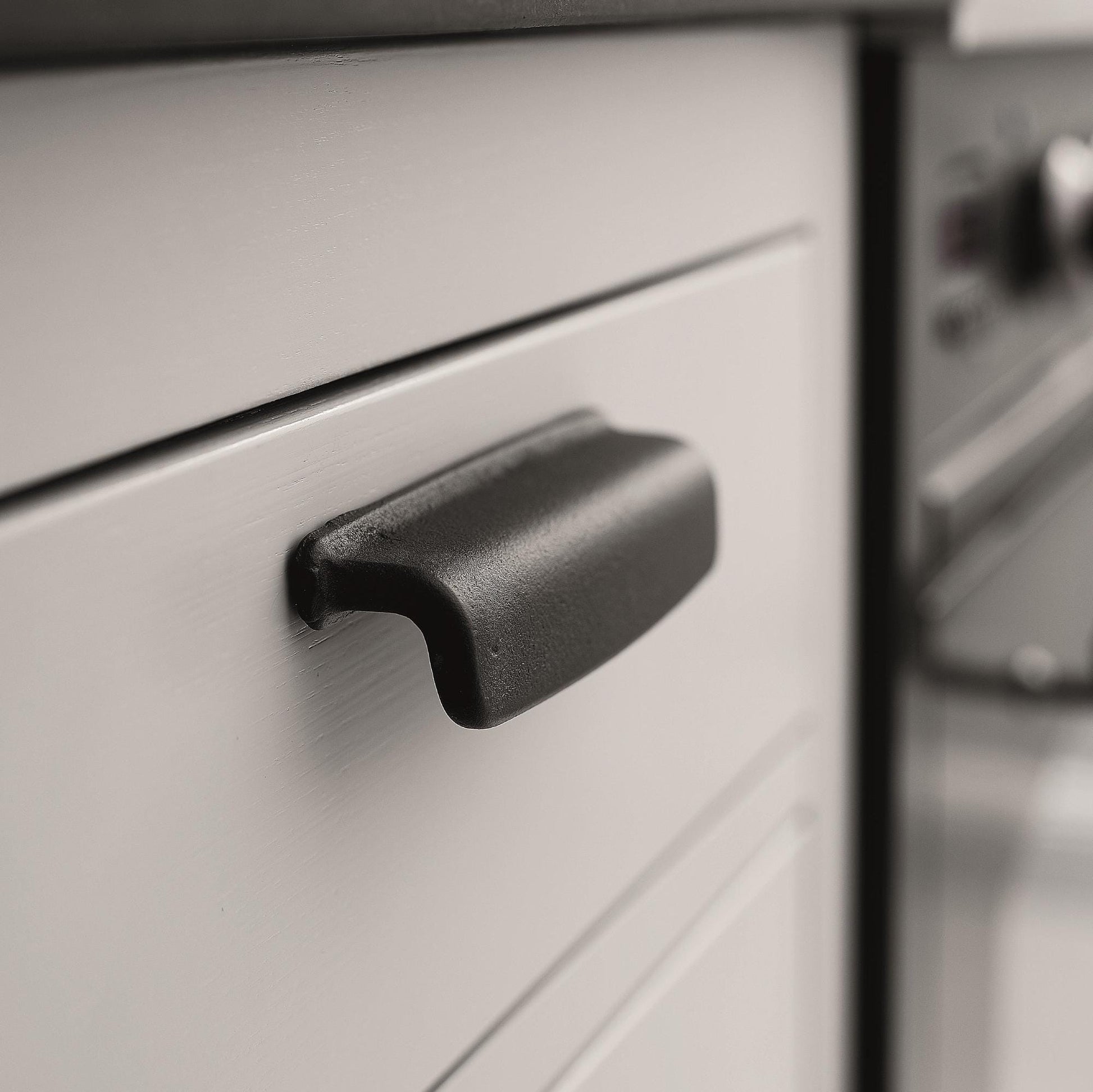 Furnipart Pagoda Cast Iron Knob Matt Black