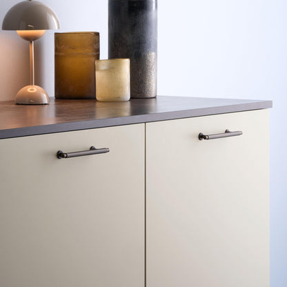 Furnipart Villa Fluted Handle & Knob 128mm 192mm Round Knob T Knob Antique Brown