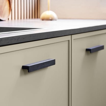 Furnipart Elan Brushed Matt Black Slim Profile Handle 50mm 200mm 600mm 1200mm