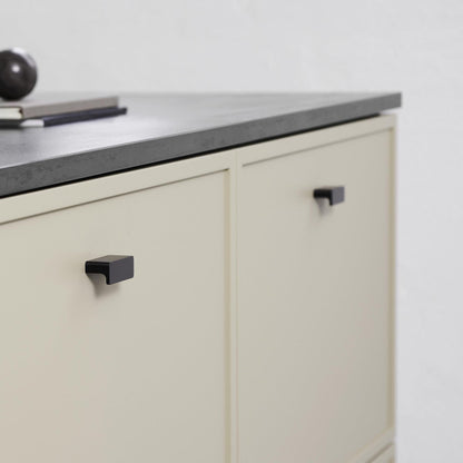 Furnipart Elan Brushed Matt Black Slim Profile Handle 50mm 200mm 600mm 1200mm