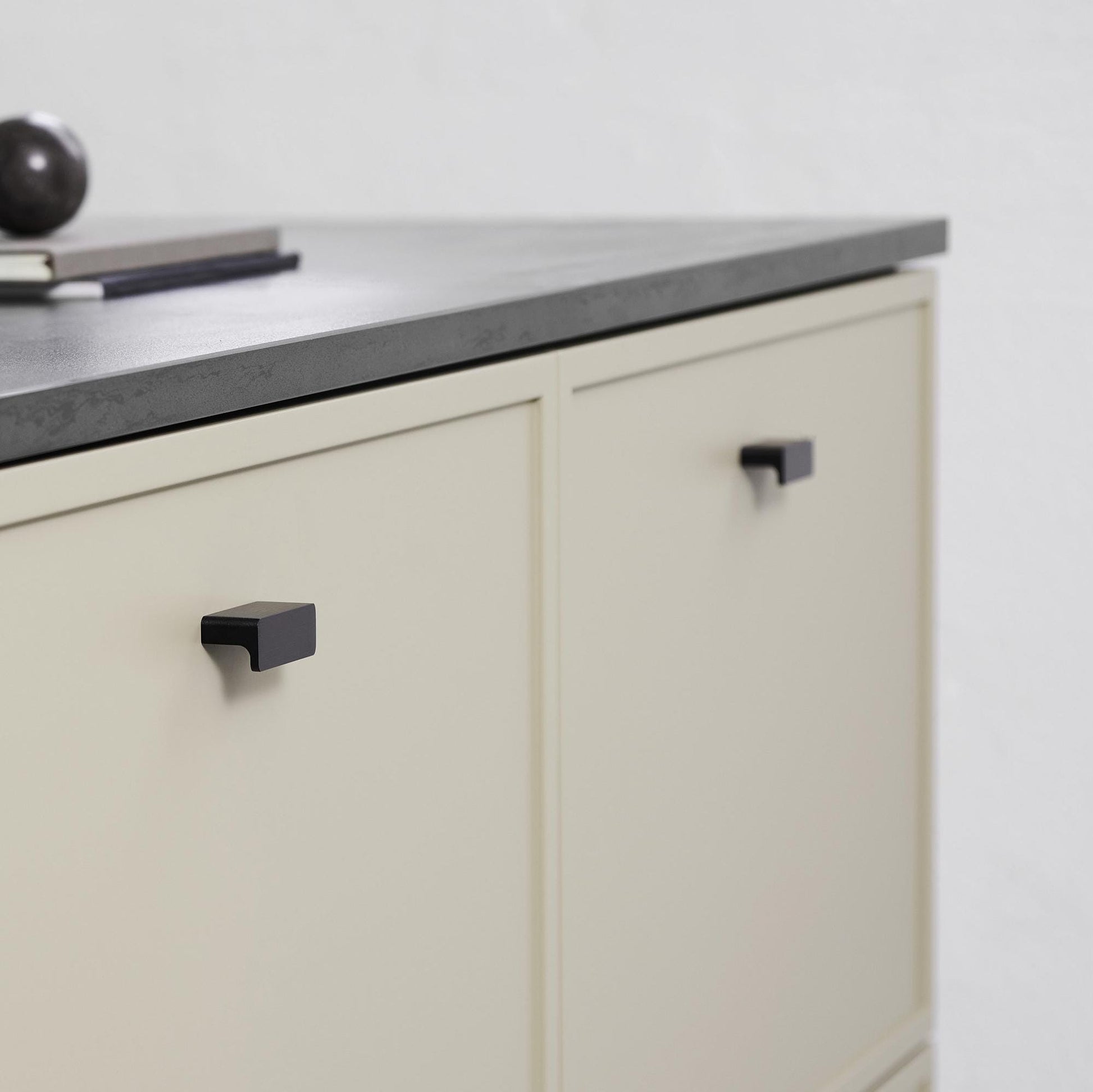 Furnipart Elan Brushed Matt Black Slim Profile Handle 50mm 200mm 600mm 1200mm