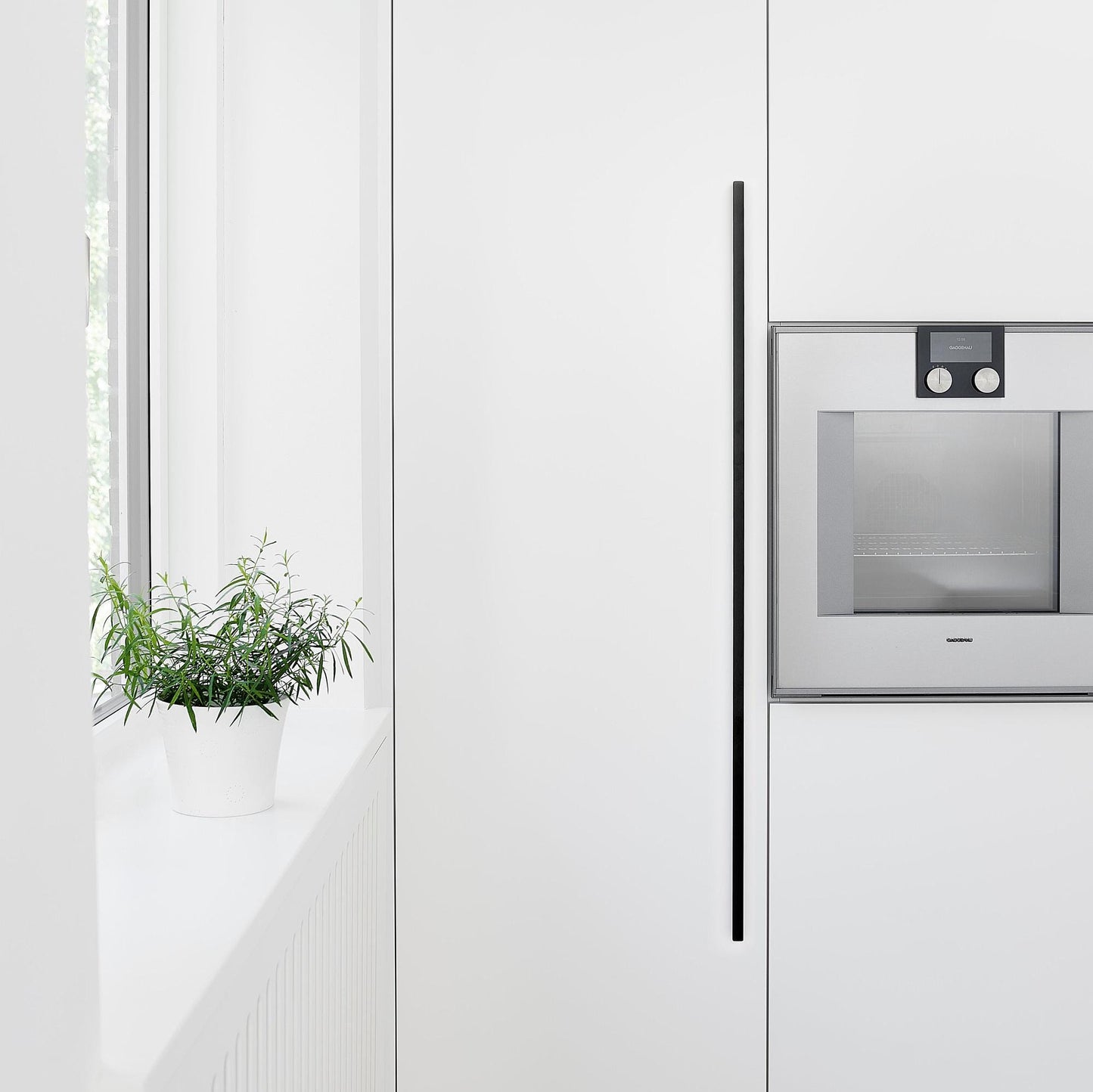 Furnipart Elan Brushed Matt Black Slim Profile Handle 50mm 200mm 600mm 1200mm