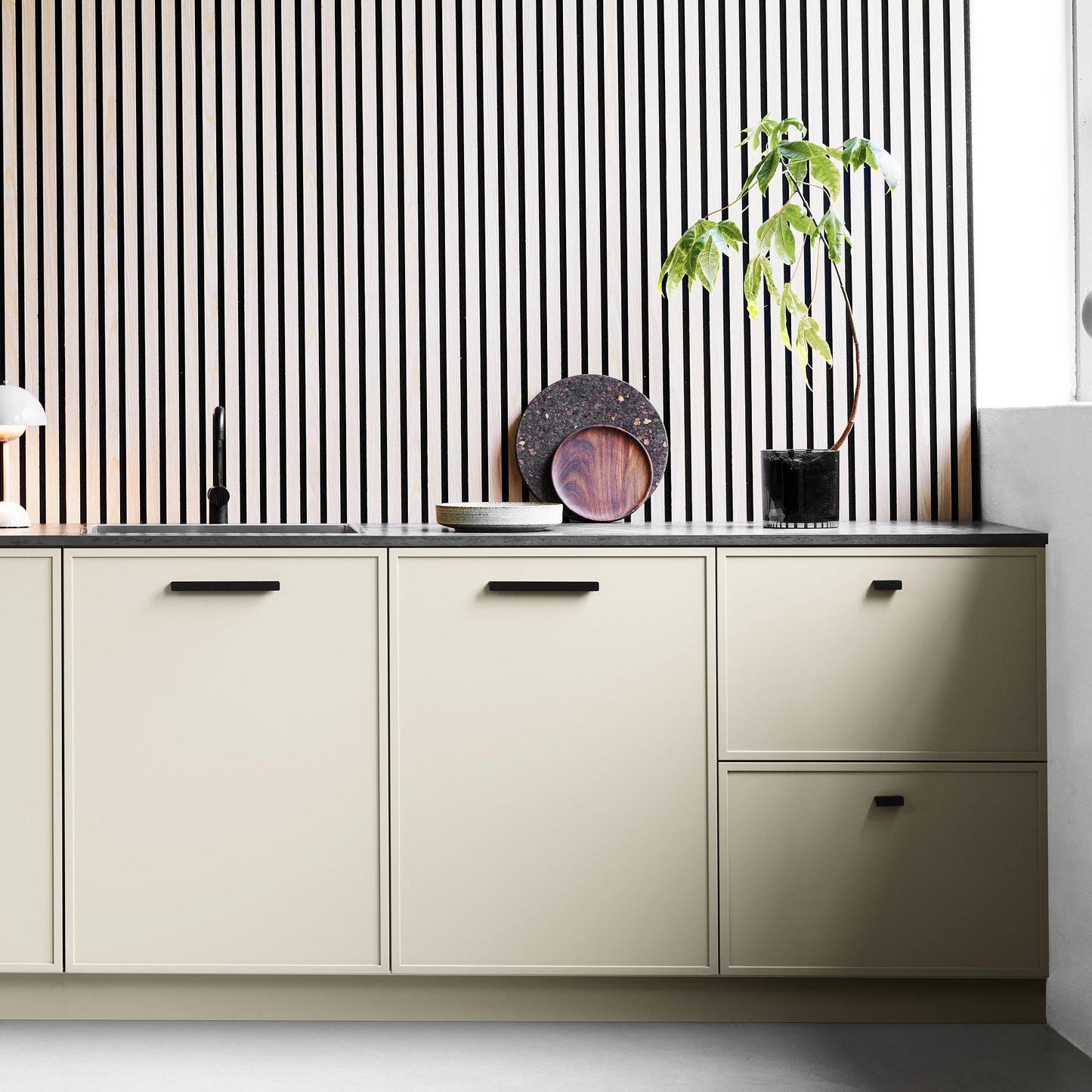 Furnipart Elan Brushed Matt Black Slim Profile Handle 50mm 200mm 600mm 1200mm