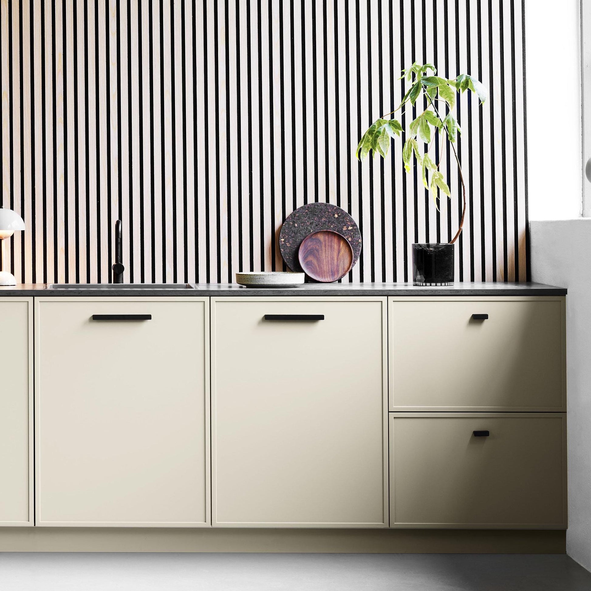 Furnipart Elan Brushed Matt Black Slim Profile Handle 50mm 200mm 600mm 1200mm