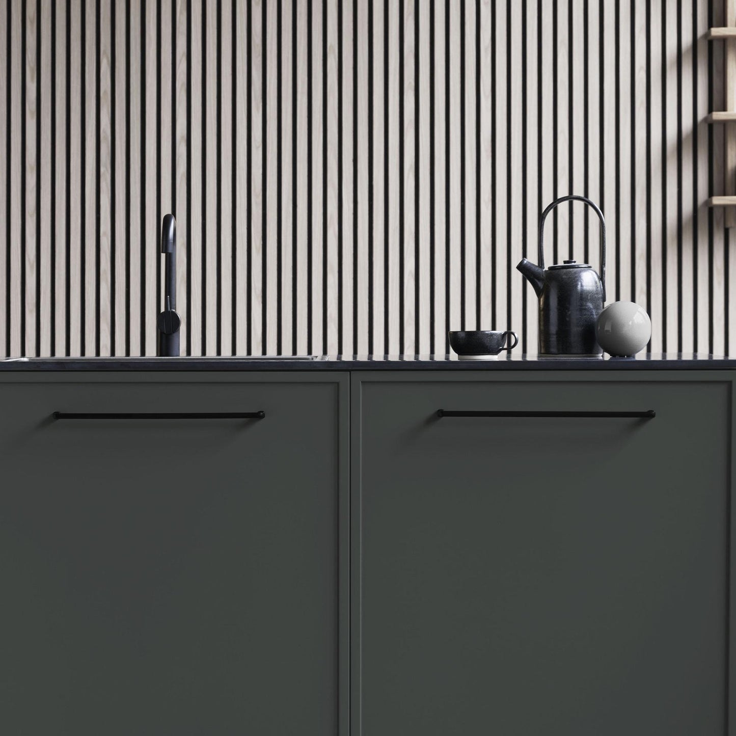 Furnipart Equester Handle & Cup Matt Black 160mm 320mm