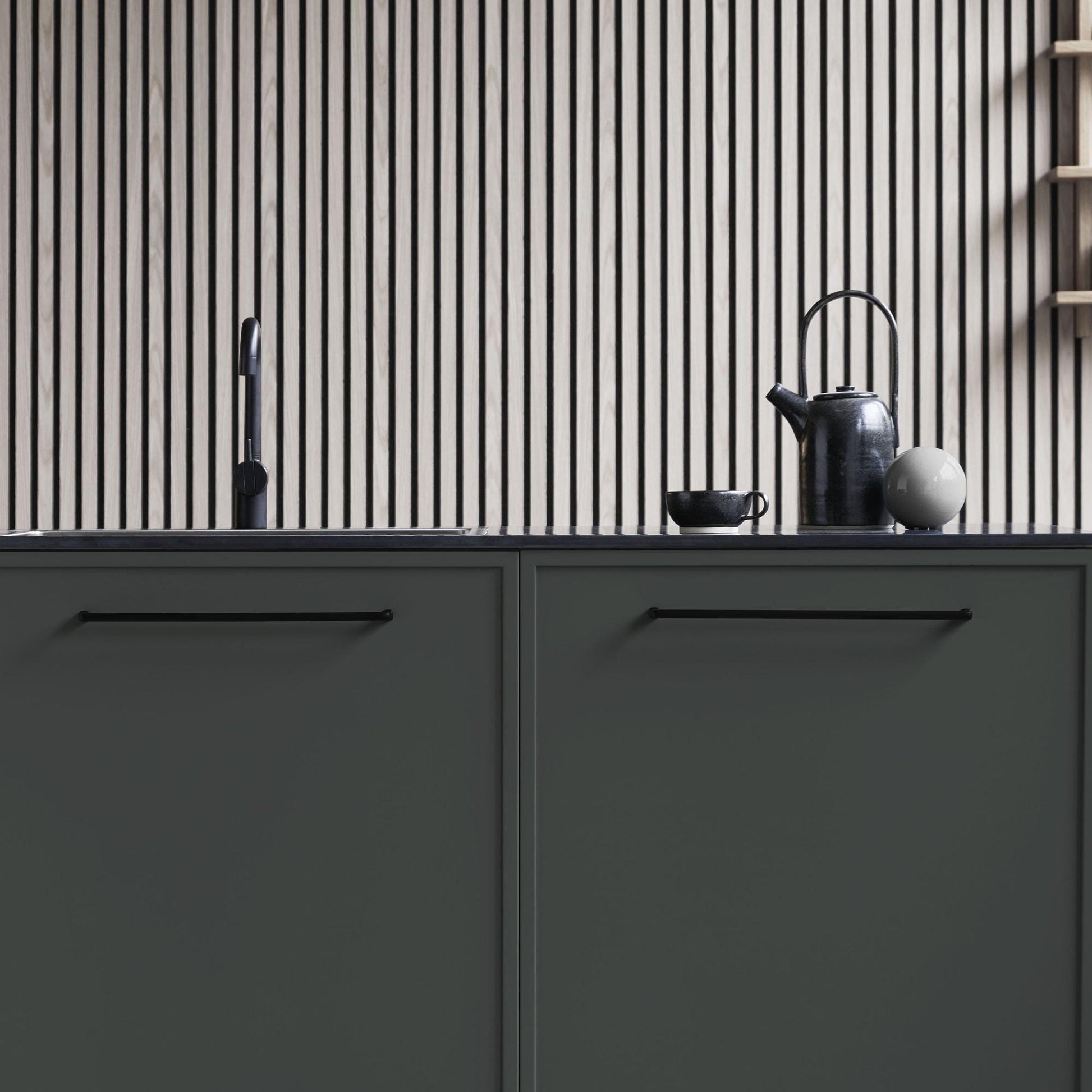 Furnipart Equester Handle & Cup Matt Black 160mm 320mm