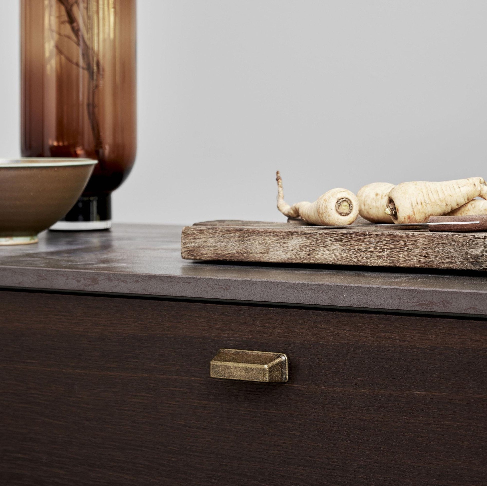 Furnipart Equester Handle & Cup Antique Brass 160mm 320mm