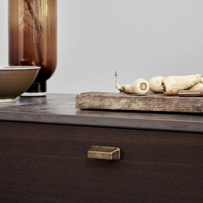 Furnipart Equester Handle & Cup Antique Brass 160mm 320mm