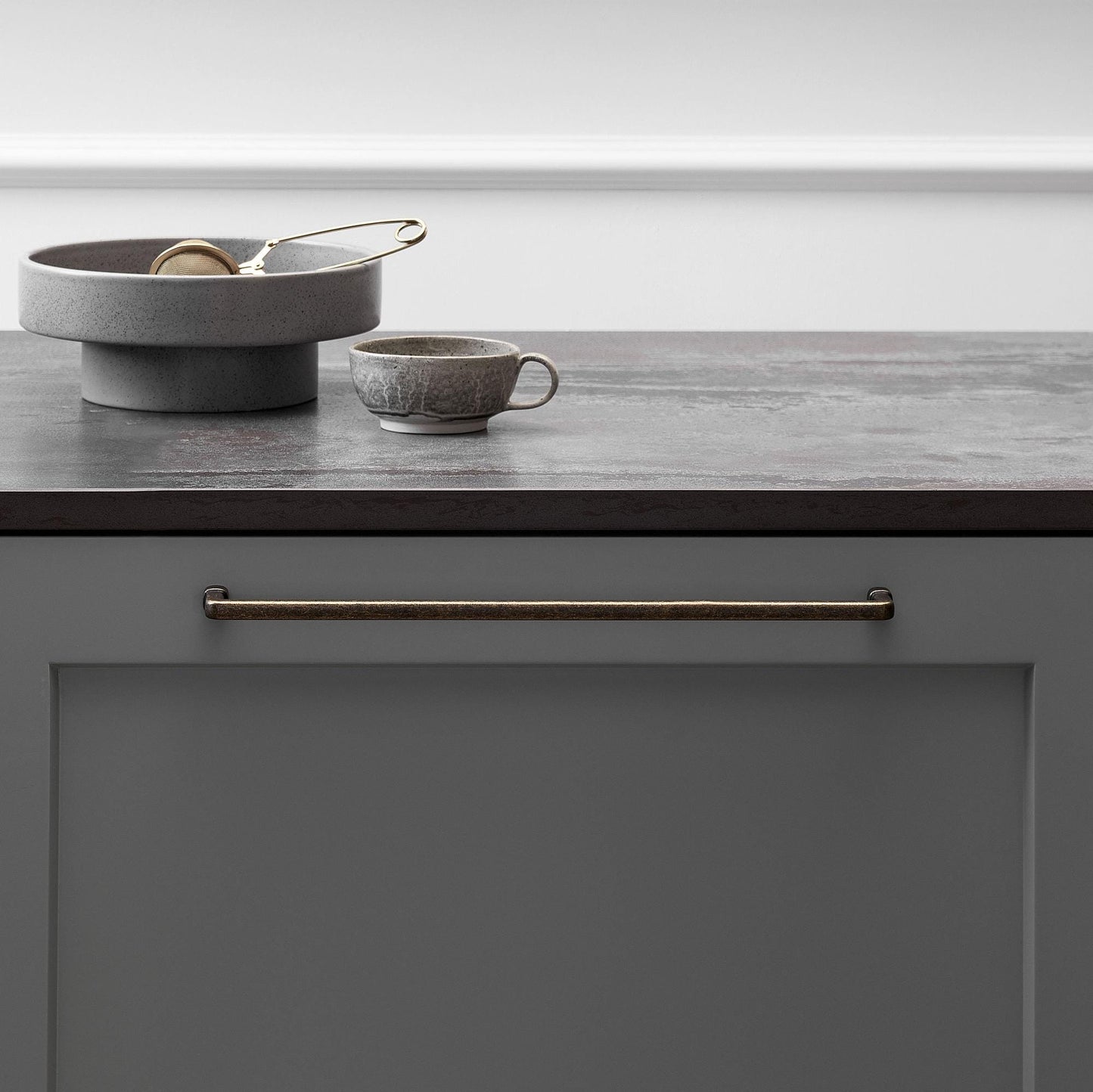 Furnipart Equester Handle & Cup Antique Brass 160mm 320mm