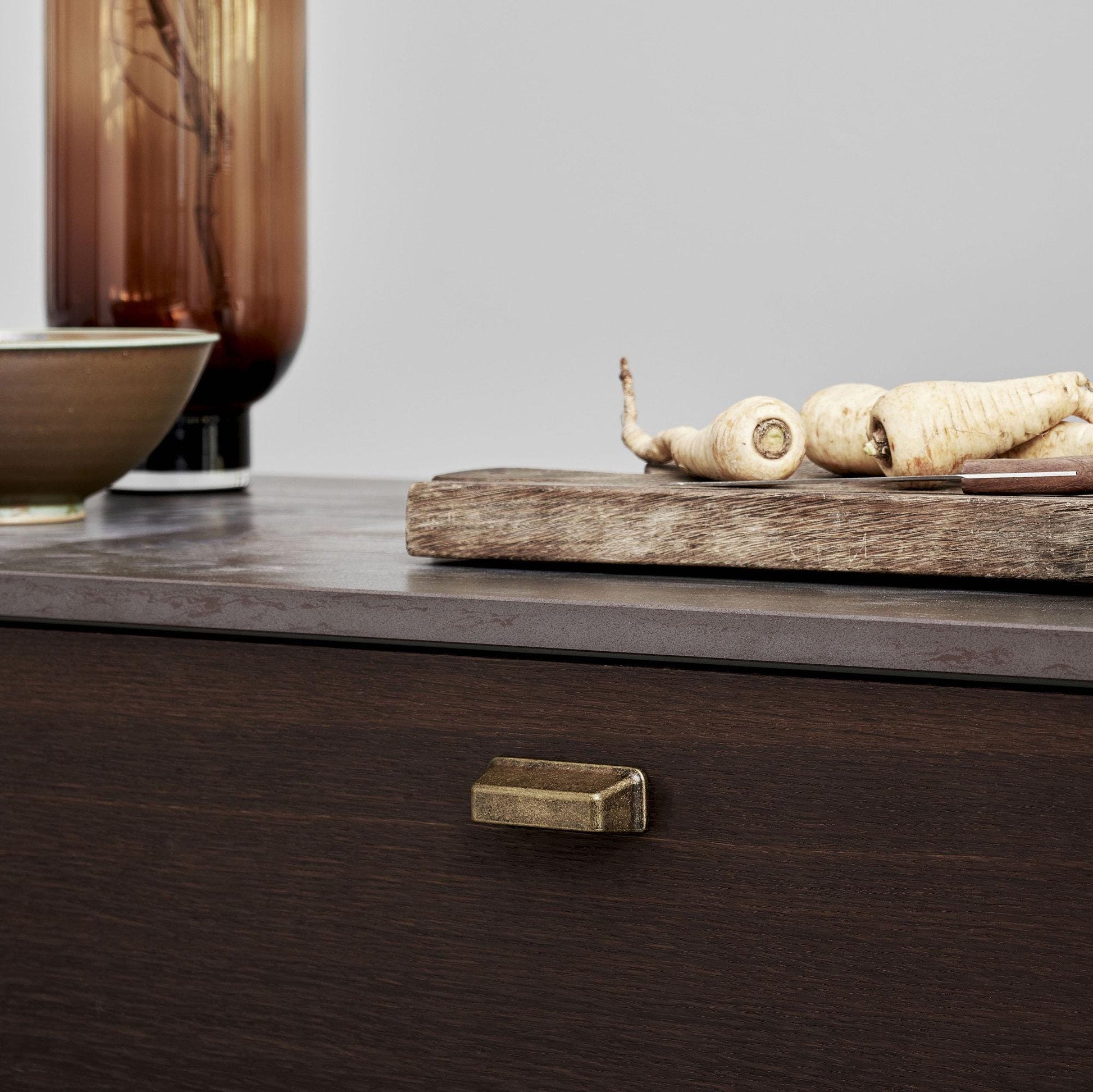 Furnipart Equester Handle & Cup Antique Brass 160mm 320mm