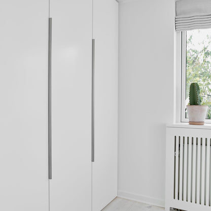 Furnipart Edge Straight Inox Profile Trim Handle 40mm 100mm 200mm 350mm 600mm 1200mm