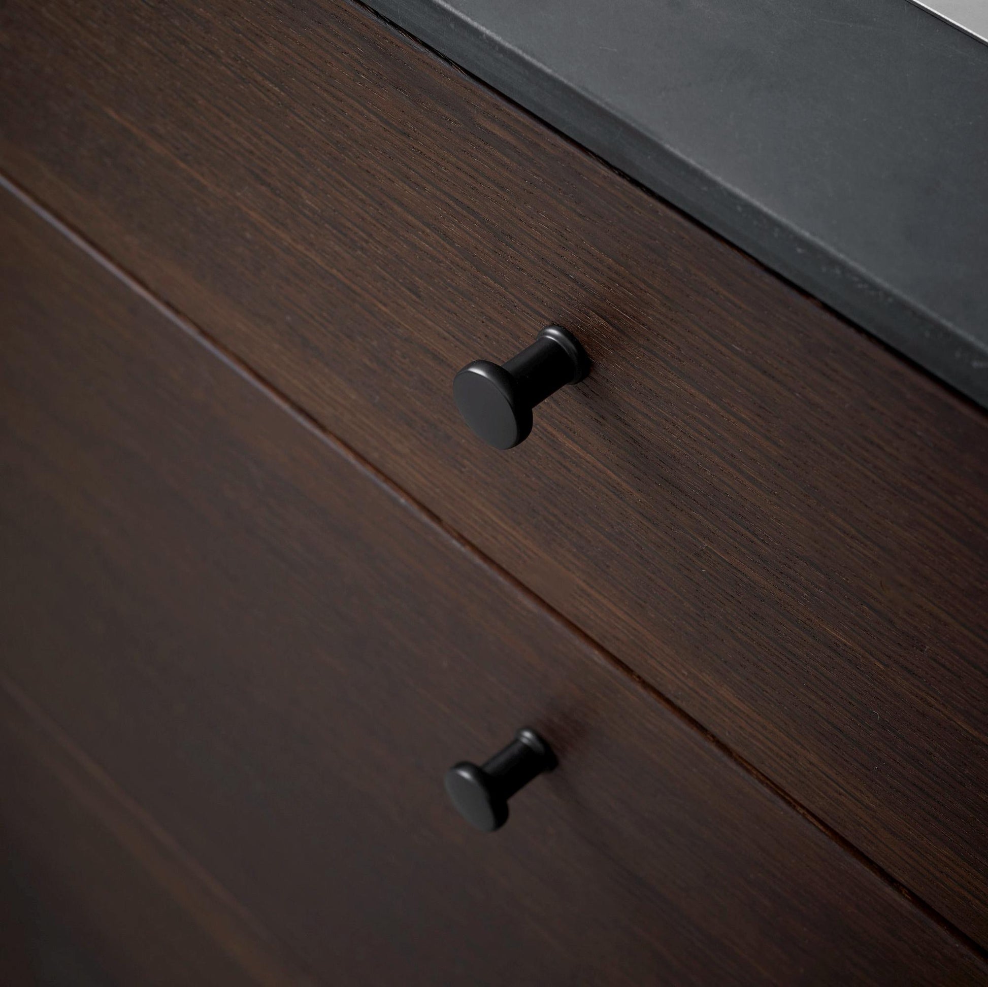 Furnipart Gate Handle & Knob Matt Black 160mm