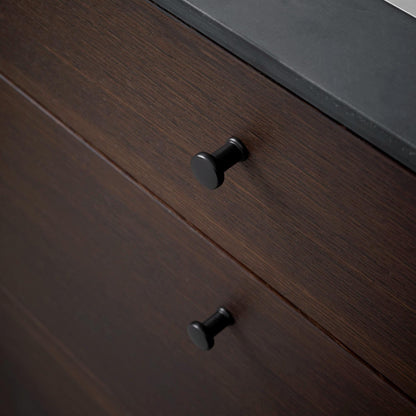 Furnipart Gate Handle & Knob Matt Black 160mm