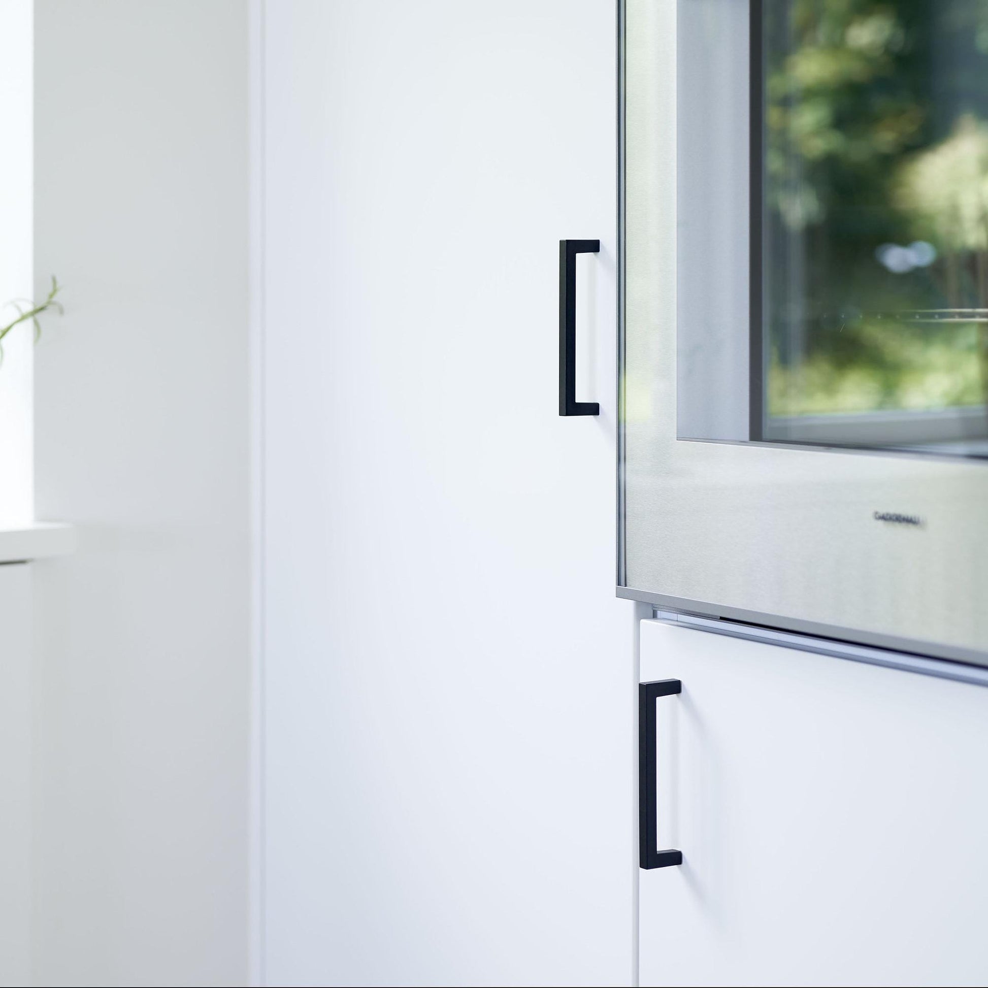 Furnipart Recycled Handle & Knob Plato / Square 10 Black Sea Plastic Eco Friendly