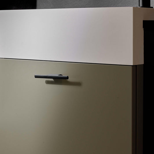 Furnipart Tau Handle & Knob Brushed Matt Black 32mm 160mm