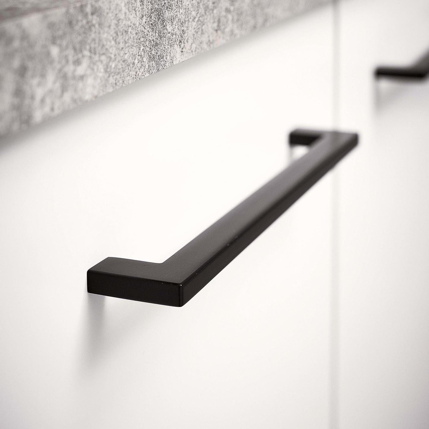 Furnipart Flat Handle Brown Black 128mm 192mm 256mm 448mm