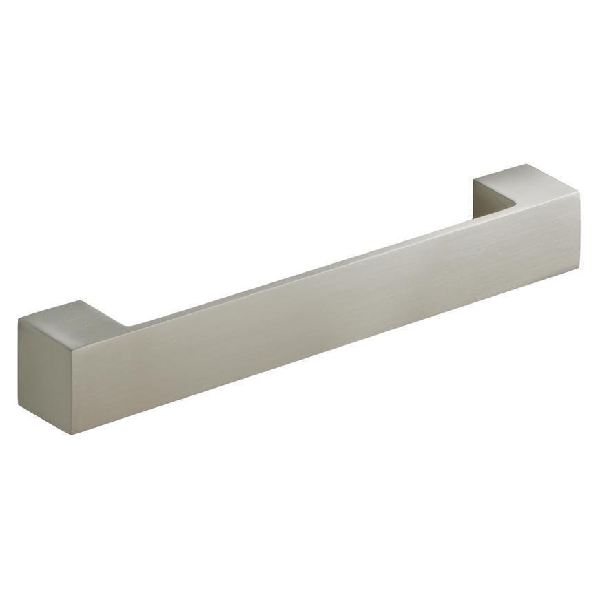 Howdens Brushed Stainless Steel Effect Square D Cupboard Handle 192mm