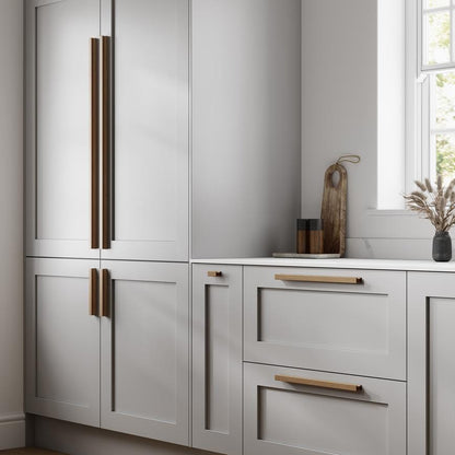 Furnipart Track Oak Clear Lacquered Handle 50mm 200mm 600mm 1200mm