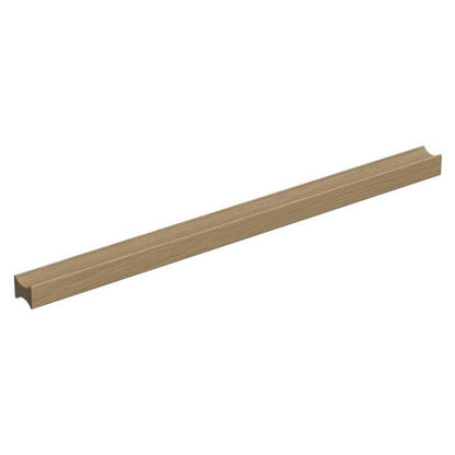 Furnipart Track Oak Clear Lacquered Handle 50mm 200mm 600mm 1200mm