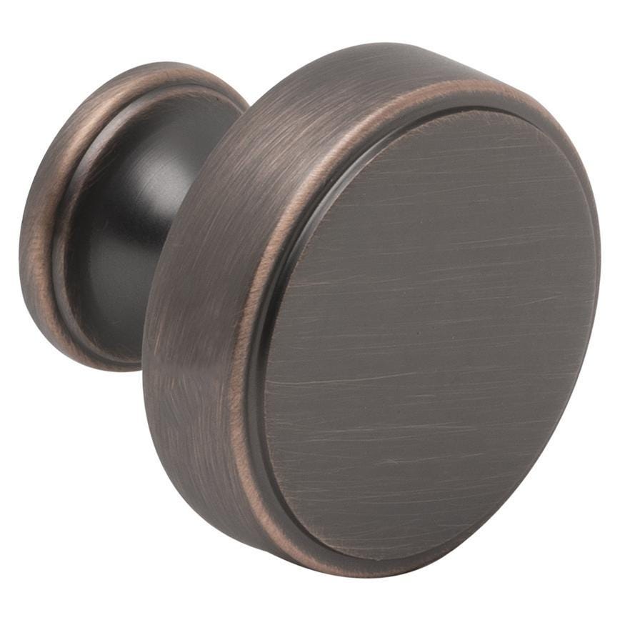 Howdens Contessa Cup Handle & Knob Blackened Copper Effect Traditional Classic