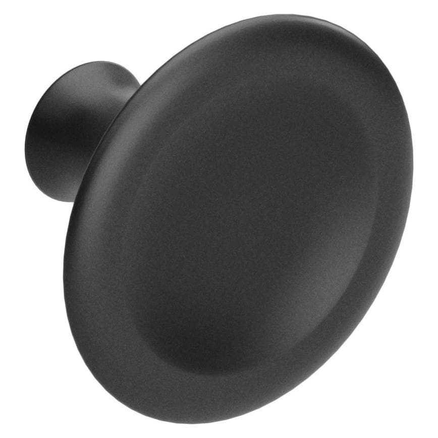 Howdens Belfry Handle 164mm & Round Knob Matt Black