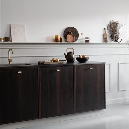 Furnipart Chateau Handle 128mm, Round Knob & T-Knob Dark Brushed Gold