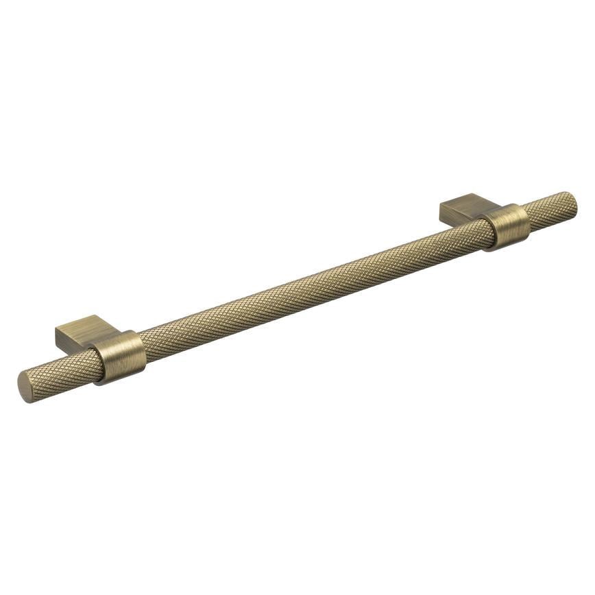 Howdens Knurled Brass Effect Handles 225mm 705mm T-Knob Round Knob
