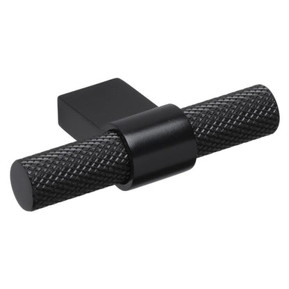 Howdens Knurled Brushed Black Handles 225mm 705mm T-Knob Round Knob