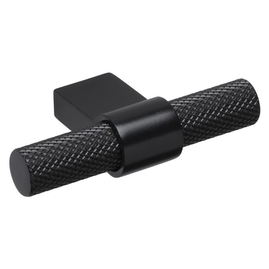 Howdens Knurled Brushed Black Handles 225mm 705mm T-Knob Round Knob