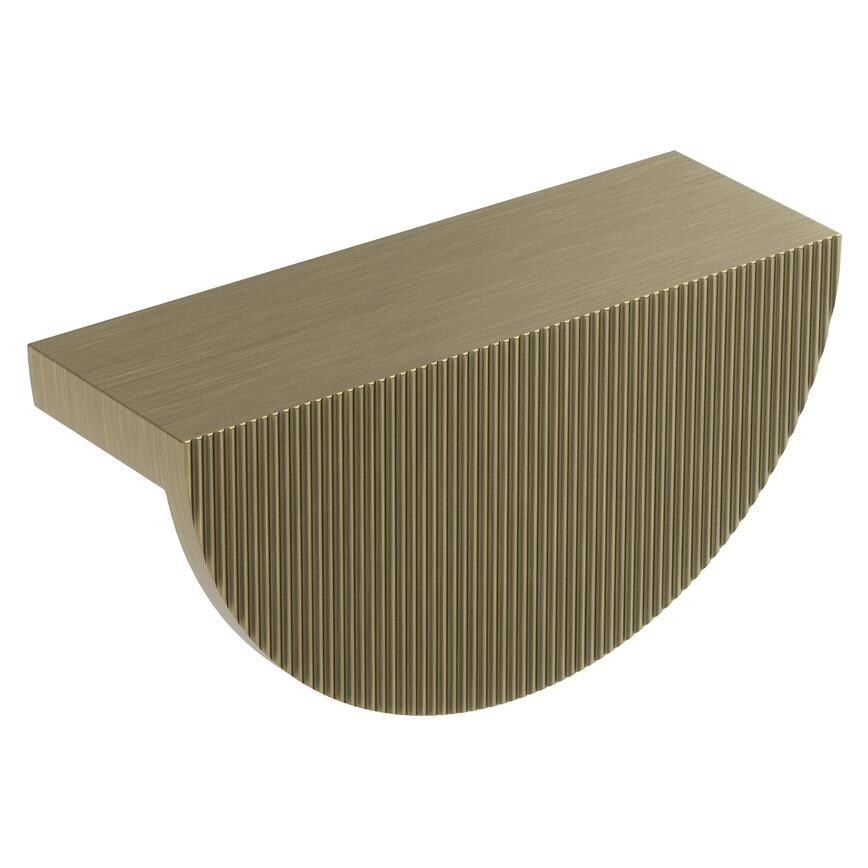 Howdens Lunar Half Moon Cupboard Handle 85mm Black, Brass & Fluted Brass