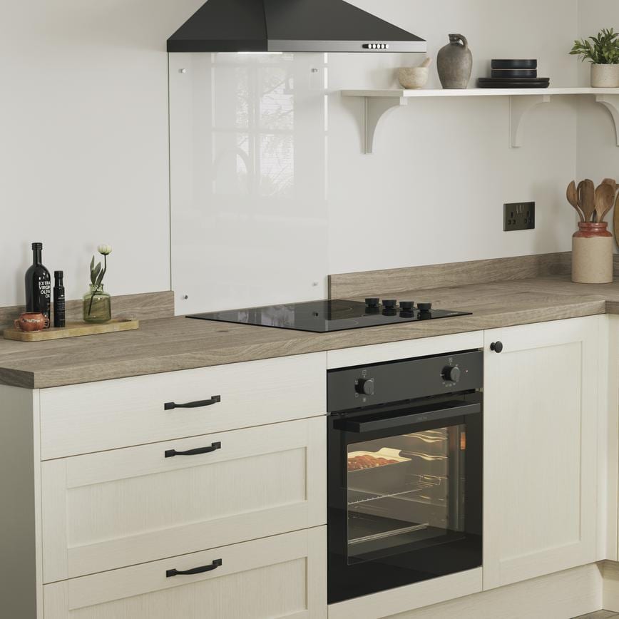 Howdens Earl Matt Black Classic D Cupboard Handle 172mm, Cup & Knob