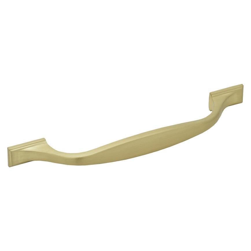 Howdens Earl Brass Effect Classic D Cupboard Handle 172mm, Cup & Knob