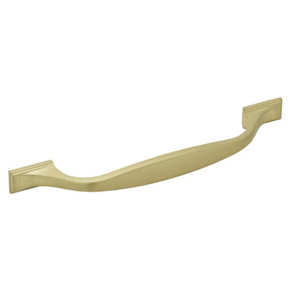 Howdens Earl Brass Effect Classic D Cupboard Handle 172mm, Cup & Knob