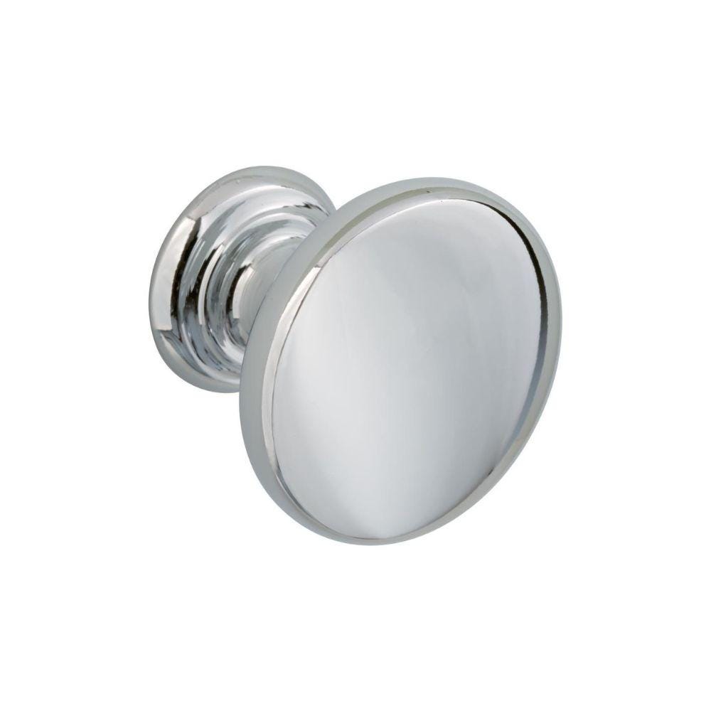 Howdens Earl Chrome Effect Classic D Cupboard Handle 172mm, Cup & Knob