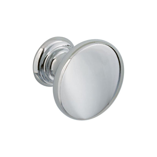 Howdens Earl Chrome Effect Classic D Cupboard Handle 172mm, Cup & Knob