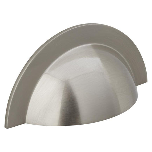 Howdens Earl Nickel Effect Classic D Cupboard Handle 172mm, Cup & Knob