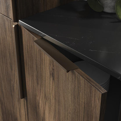 Howdens Edge Matt Bronze Trimline Bar Cupboard Handle 80mm 230mm 380mm