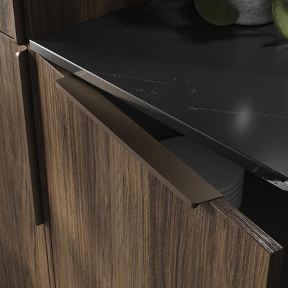 Howdens Edge Matt Bronze Trimline Bar Cupboard Handle 80mm 230mm 380mm