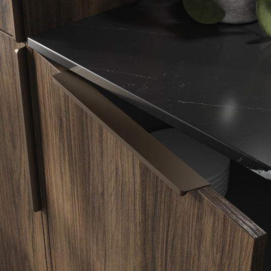 Howdens Edge Matt Bronze Trimline Bar Cupboard Handle 80mm 230mm 380mm