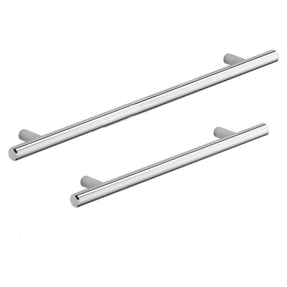 Howdens T Bar Polished Chrome Effect Thin Cupboard Handle 152mm 230mm