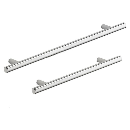 Howdens T Bar Polished Chrome Effect Thin Cupboard Handle 152mm 230mm