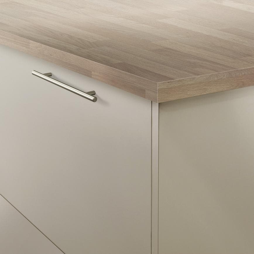 Howdens T Bar Brushed Stainless Steel Effect Classic Cupboard Handle 152mm 230mm