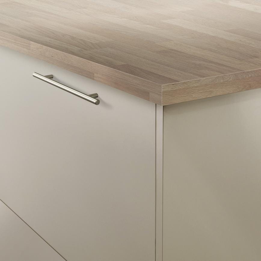 Howdens T Bar Brushed Stainless Steel Effect Classic Cupboard Handle 152mm 230mm