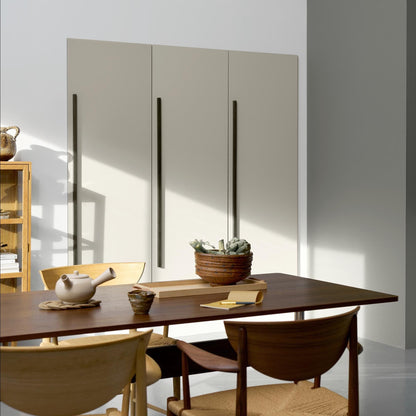 Furnipart Track Dark Brown Oak Handle 50mm 200mm 600mm 1200mm