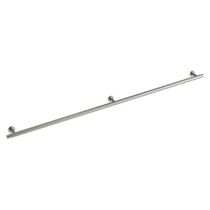 Howdens Fluted Handle & Knob 177.5mm 690mm Round Knob T- Knob Polished Nickel Effect Classic