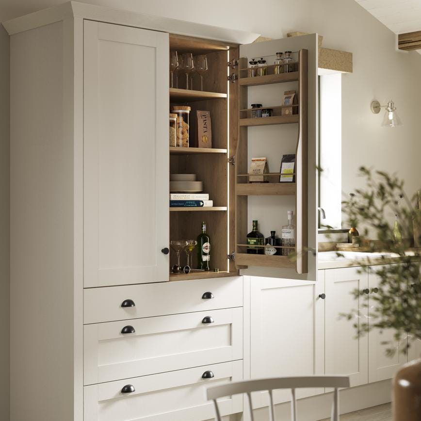 Howdens Metric Handle 233mm 330mm Cup and Round Knob Matt Black